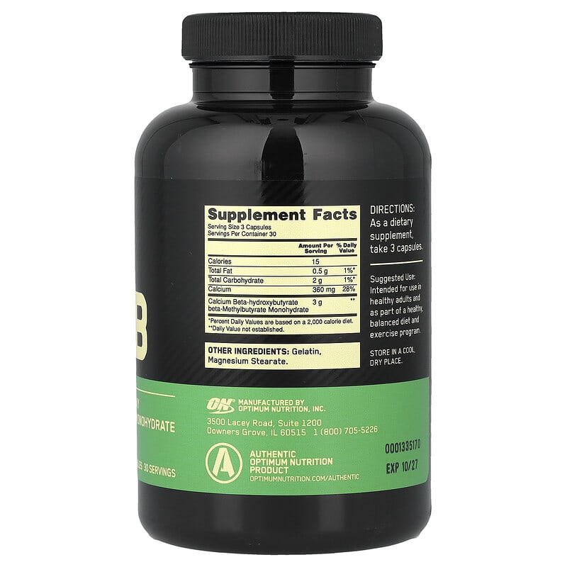 Optimum Nutrition、HMB HMB（β-ヒドロキシ-β-メチル酪酸）90粒 | iHerb