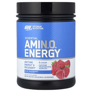Optimum Nutrition, Незаменимые Amin.O. Energy®, голубая малина, 585 г (20,6 унции)