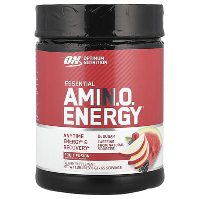 Optimum Nutrition, Essential Amin.O.Energy®, Mixed Fruit Flavor, 1.29 lbs (585 g)