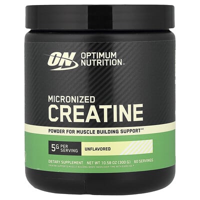 Optimum Nutrition, Micronised Creatine Powder, Unflavoured, 10.58 oz (300 g)