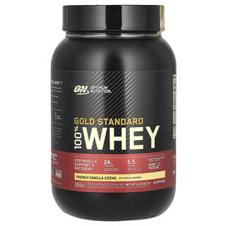 Optimum Nutrition, Gold Standard 100% Whey, Gold Standard 100% Molke, französische Vanillecreme, 907 g (2 lb.)