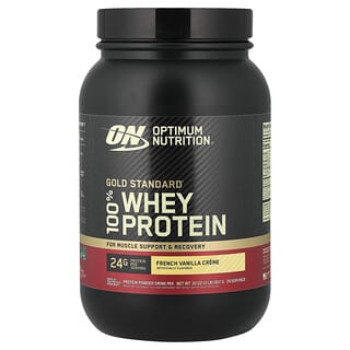 Optimum Nutrition, Gold Standard 100% Whey, сыворотка, французский ванильный крем, 907 г (2 фунта)