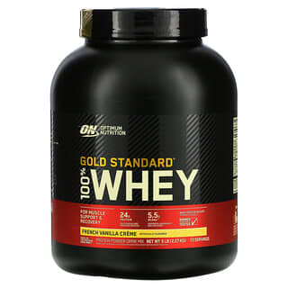 Optimum Nutrition, Gold Standard 100% Whey, сывороточный протеин, французский ванильный крем, 2,27 кг (5 фунтов)