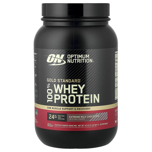 Optimum Nutrition, 金標準，全乳清蛋白，極限牛奶巧克力，2 磅（907 克）