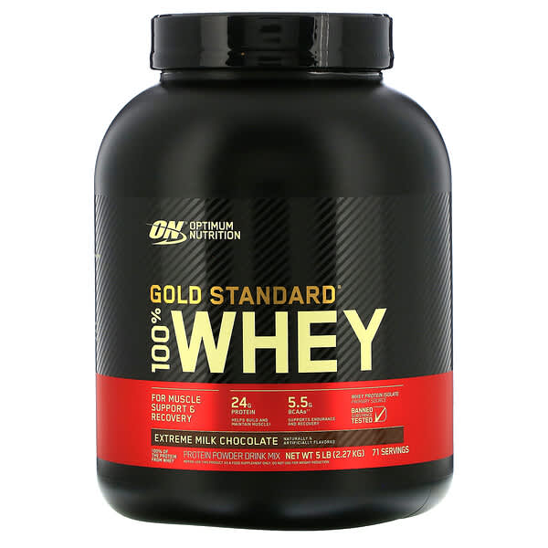 Optimum Nutrition, Gold Standard 100% Molke, extreme Milchschokolade, 2,27 kg (5 lb.)