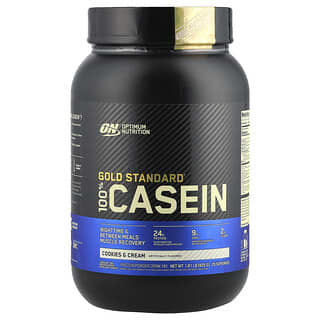 أوبتيموم نوتريشن‏, Gold Standard® 100٪ Casein ، بسكويت وكريمة ، 1.81 رطل (825 جم)