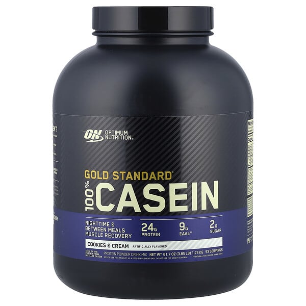 Optimum Nutrition Gold Standard® 100% Casein, Cookies & Cream, 3.85 lb (1.75 kg)