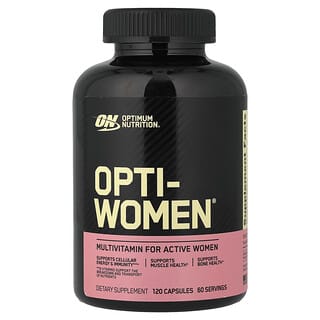 Optimum Nutrition, Opti-Women®, Multivitamínico para Mulheres Ativas, 120 Cápsulas