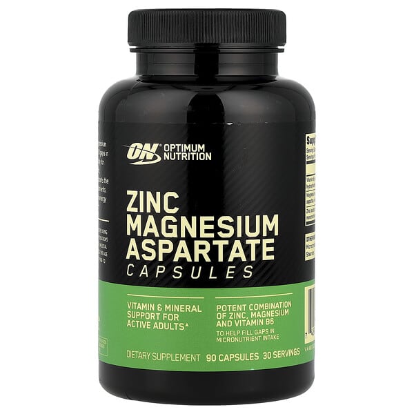 Optimum Nutrition, 天冬氨酸鎂鋅片劑，90 粒膠囊