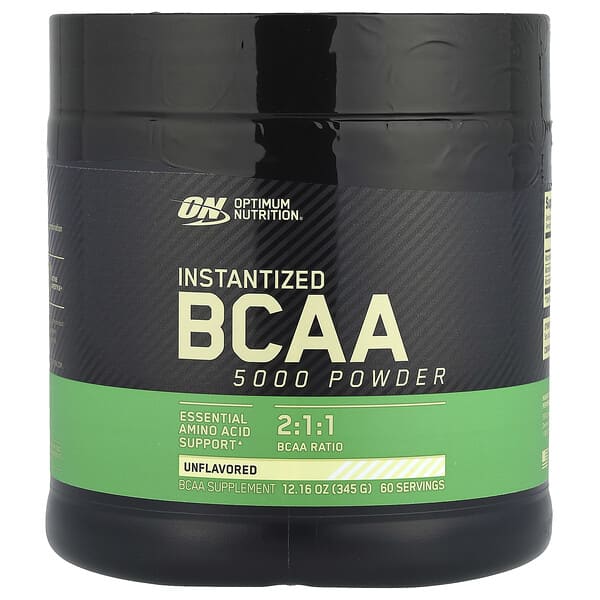 Instantized BCAA 5000 Powder, Unflavored, 12.16 oz (345 g)