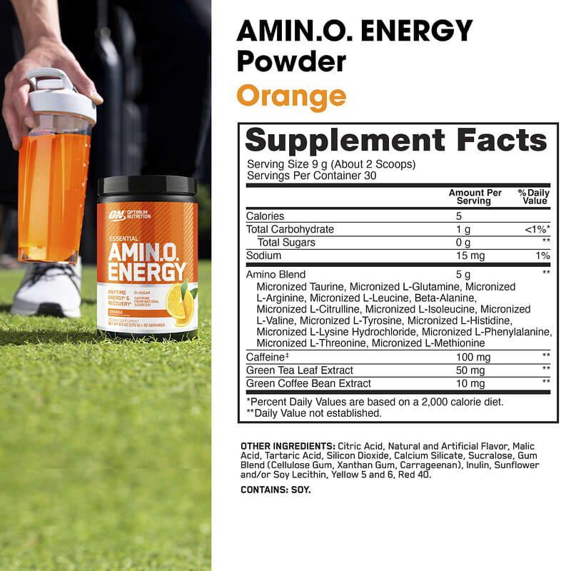 ESSENTIAL AMIN.O. ENERGY, Naranja, 270 g (9,5 oz)