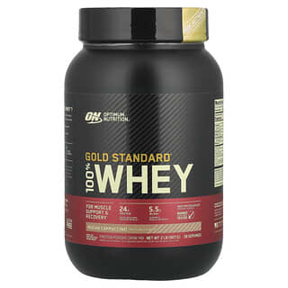 Optimum Nutrition‏, Gold Standard 100% Whey, מוקה קפוצ׳ינו, 909 גרם (2 פאונד)