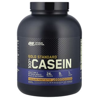Optimum Nutrition, Gold Standard 100% Caseína, Manteiga de Amendoim com Chocolate, 1,8 kg (3,97 lb)