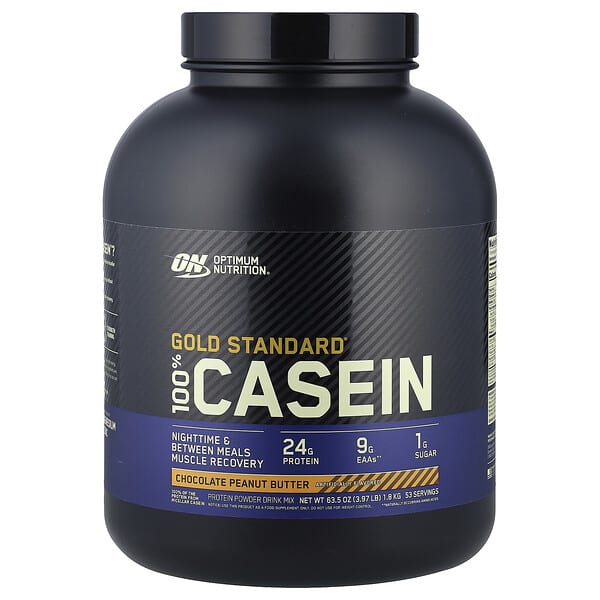 Optimum Nutrition Gold Standard® 100% Casein, Chocolate Peanut Butter, 3.97 lb (1.8 kg)