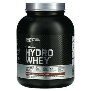 Optimum Nutrition, Platinum Hydro Whey, гидролизованный изолят сывороточного протеина, турбо-шоколад, 1,64 кг (3,61 фунта)