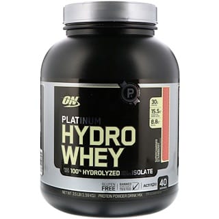 Optimum Nutrition, Platinum Hydro Whey, Supercharged Strawberry, 3.5 lbs (1,59 kg)