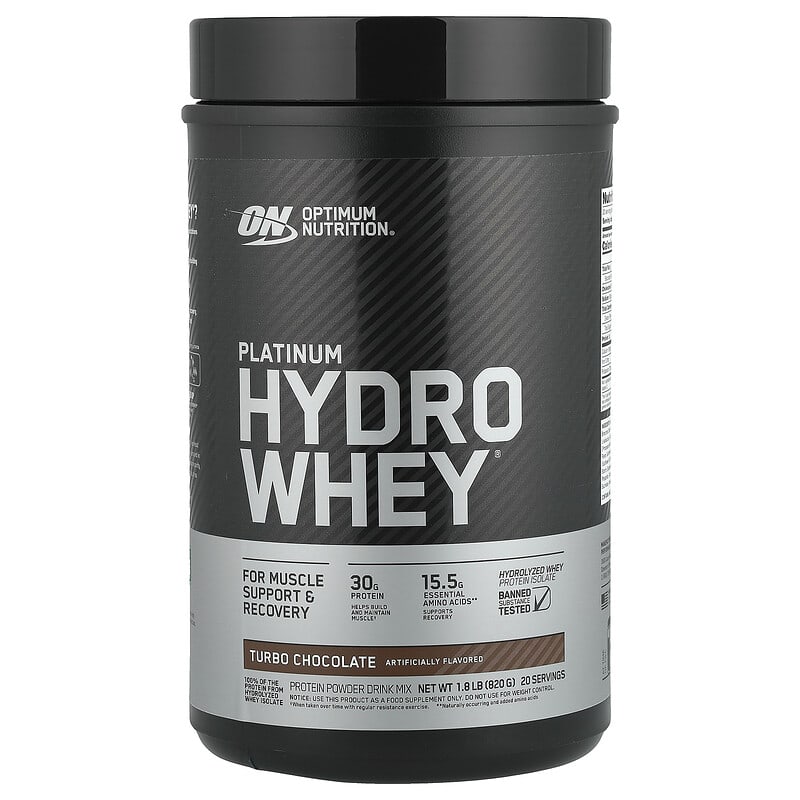Optimum Nutrition, プラチナムハイドロホエイ Amazon.com: Optimum Nutrition Platinum Hydro Whey, Turbo Chocolate