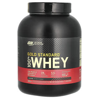 Optimum Nutrition, Gold Standard 100% Whey（ゴールドスタンダード100％ホエイ）、コーヒー、2.27kg（5ポンド）