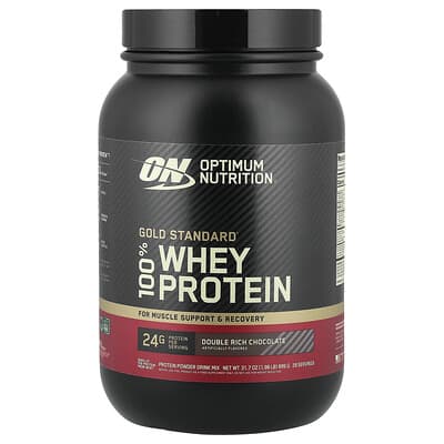 Gold Standard® 100% 유청 단백질, 더블 리치 초콜릿, 899g(b)