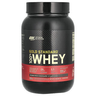 Optimum Nutrition, Gold Standard 100% Whey, Chocolate Duplamente Rico, 907 g (2 lb)