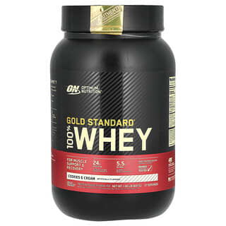Optimum Nutrition, Gold Standard 100% Whey（ゴールドスタンダード100％ホエイ）、クッキー＆クリーム、837g（1.84ポンド）