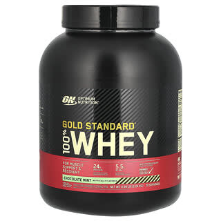 Optimum Nutrition, Gold Standard 100% Whey, шоколад и мята, 2,24 кг (4,94 фунта)