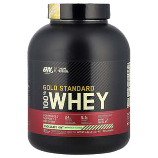 Optimum Nutrition, Gold Standard 100% Whey, Chocolate y menta, 2,24 kg (4,94 lb)