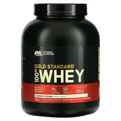 Optimum Nutrition, Gold Standard 100% Whey, Suero de leche, Galletas y crema, 2,1 kg (4,63 lb)