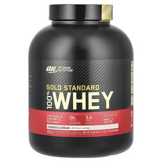 Optimum Nutrition, Gold Standard 100% Whey, Cookies & Cream, 4.65 lb (2.11 kg)