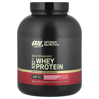 Optimum Nutrition, Gold Standard® 100% Whey, сывороточный протеин, вкусная клубника, 2,27 кг (5 фунтов)