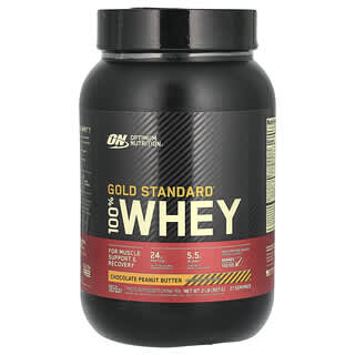 Optimum Nutrition, Gold Standard 100% Whey, Proteinpulvermischung mit 100% Molke, Schokoladen-Erdnussbutter, 907 g (2 lb.)