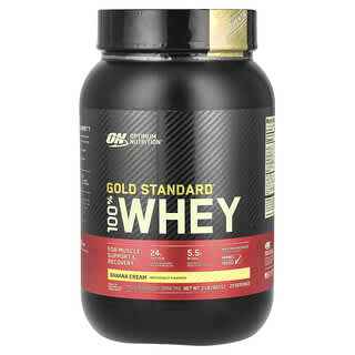 Optimum Nutrition, Gold Standard 100% Whey, Banana Cream, 2 lb (907 g)