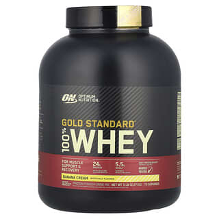 Optimum Nutrition, Gold Standard® 100% Whey, Banana Cream, 5 lbs (2.27 kg)