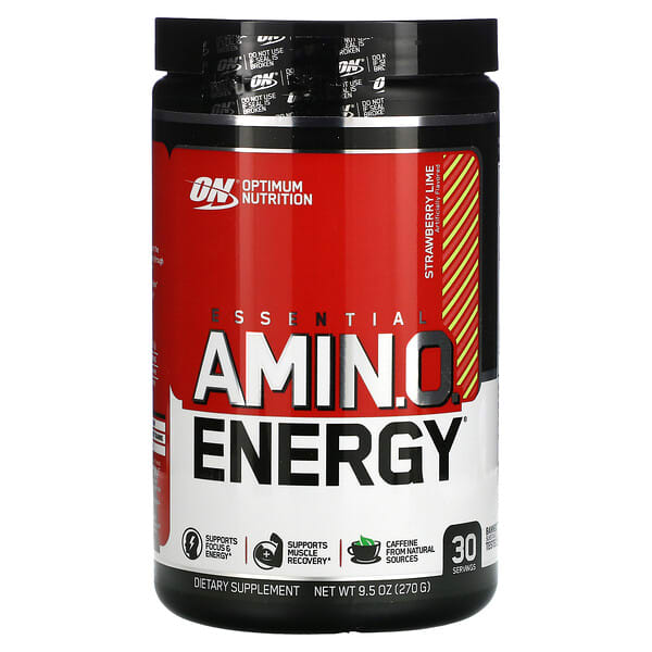 Optimum Nutrition, ESSENTIAL AMIN.O.ENERGY（エッセンシャルアミノ エナジー）、ストロベリーライム、270g（9.5オンス）