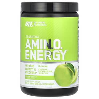 Optimum Nutrition, Essential Amin.O. Energy, со вкусом зеленого яблока, 270 г (9,5 унции)