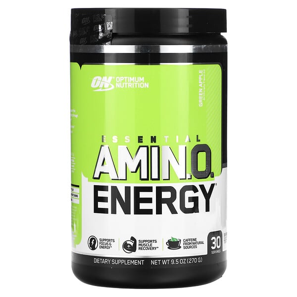 Optimum Nutrition, ESSENTIAL AMIN.O.ENERGY（エッセンシャルアミノ エナジー）、グリーンアップル、270g（9.5オンス）