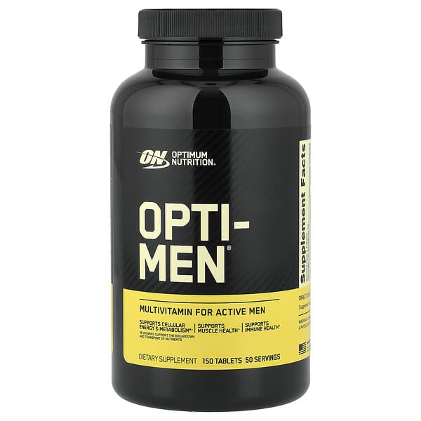 Optimum Nutrition, Opti-Men, мультивітаміни для активних чоловіків, 150 таблеток