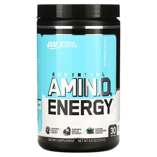 Optimum Nutrition, Essential Amino Energy, Sabor a mojito de arándanos, 9,5 oz (270 g)