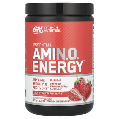 Optimum Nutrition, Essential Amin.O.Energy®, Juicy Strawberry Burst, 9.5 oz (270 g)