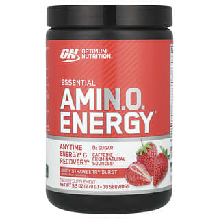 Optimum Nutrition, ESSENTIAL AMIN.O.ENERGY（エッセンシャルアミノエナジー）、ジューシーストロベリーバースト、270g（9.5オンス）