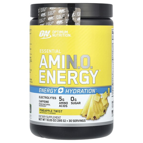 Optimum Nutrition Essential Amin.O. Energy®, Pineapple Twist, 10.05 oz (285 g)