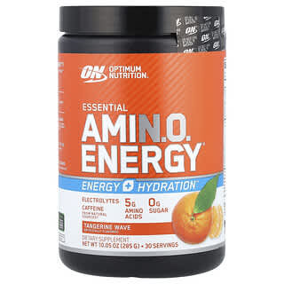 Optimum Nutrition, ESSENTIAL AMIN.O. ENERGY®, Tangerine Wave, 10.05 oz (285 g)