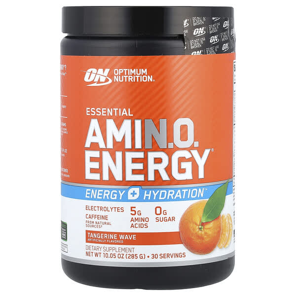 Optimum Nutrition, ESSENTIAL AMIN.O. ENERGY®, Tangerine Wave, 10.05 oz (285 g)