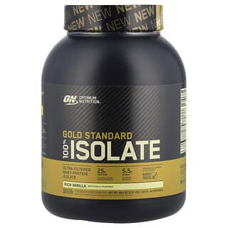 Optimum Nutrition, Gold Standard（ゴールドスタンダード）100％アイソレート、リッチバニラ、1.32kg（2.91ポンド）