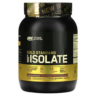 Optimum Nutrition, Gold Standard 100% Isolate, изолят, шоколадный вкус, 744 г (1,64 фунта)
