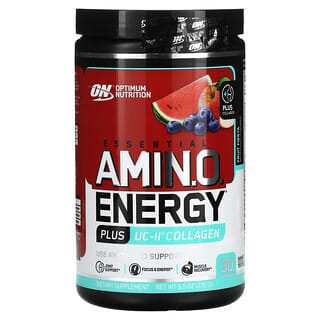 Optimum Nutrition, Amino Energy esencial con colágeno UC-II, Fiesta frutal, 270 ml (9,5 oz)