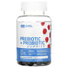 Prebiotic + Probiotic Gummies, Blue Raspberry, 60 Gummies