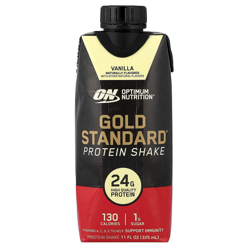 Gold Standard（ゴールドスタンダード）プロテインシェイク、バニラ、4