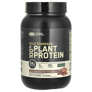 Optimum Nutrition, Gold Standard 100% Plant Protein, Fudge saporito al cioccolato, 800 g