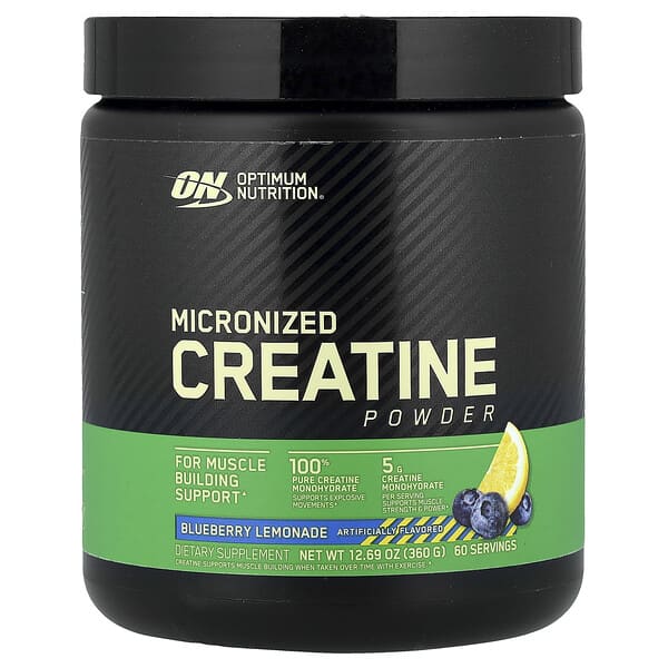 Optimum Nutrition, 微粒化肌酸粉，藍莓檸檬水味，12.69 盎司（360 克）